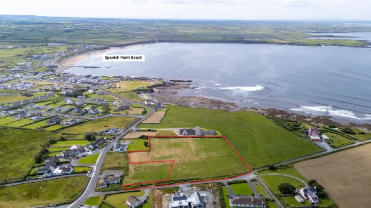 Zoned Development Site Outline Planning For 4 Houses Part Of Folio CE13939F Spanish Point Co. Clare. — Sherry FitzGerald O'Meara (Ennis & Shannon)