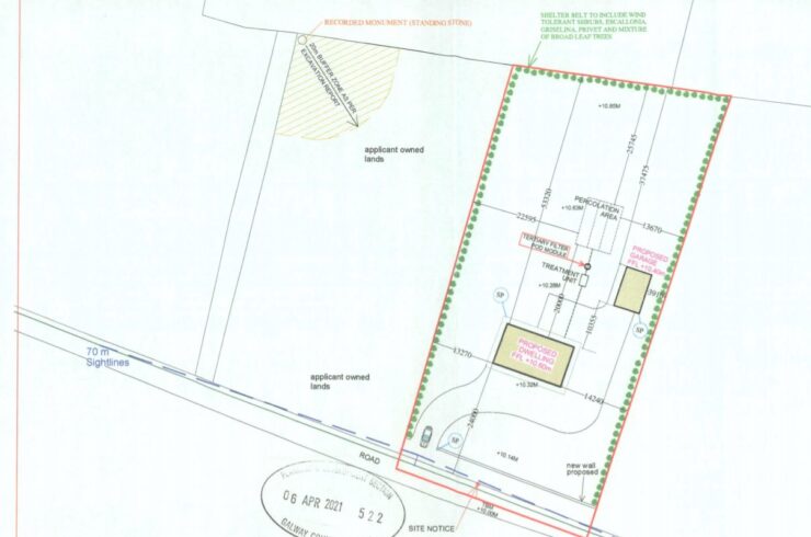 Ardeevin,Glenamaddy,Co Galway -Outline Planning Approval Ref No 21486- Site area Circa 0.96acre — Gerry Coffey Auctioneer and Valuer