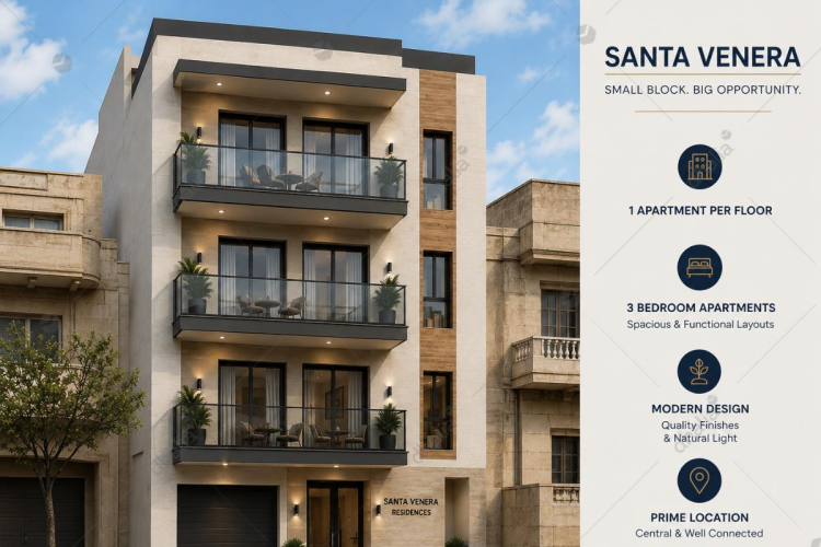 3 Bedroom Apartment For Sale in Santa Venera — Dhalia