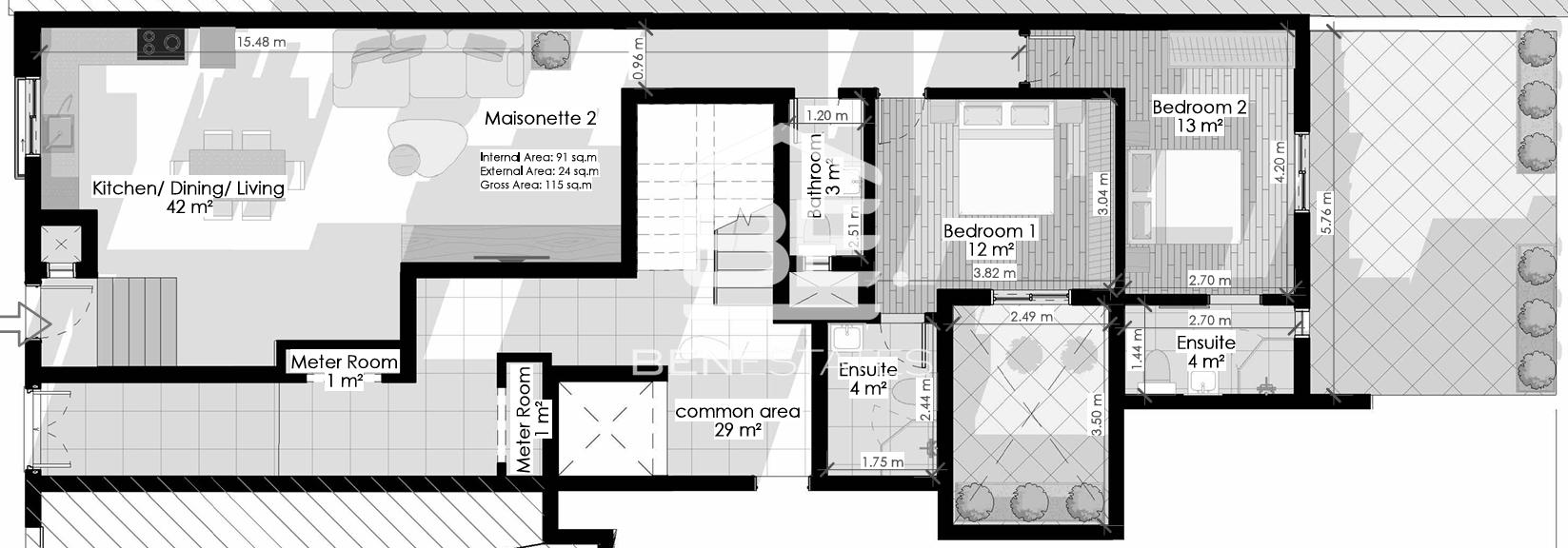 Elevated Ground Floor Maisonette — Ben Estates