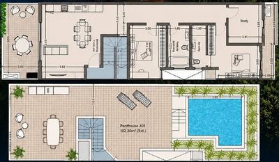 Penthouse with a Roof Pool in Zurrieq — Simon Mamo Real Estate