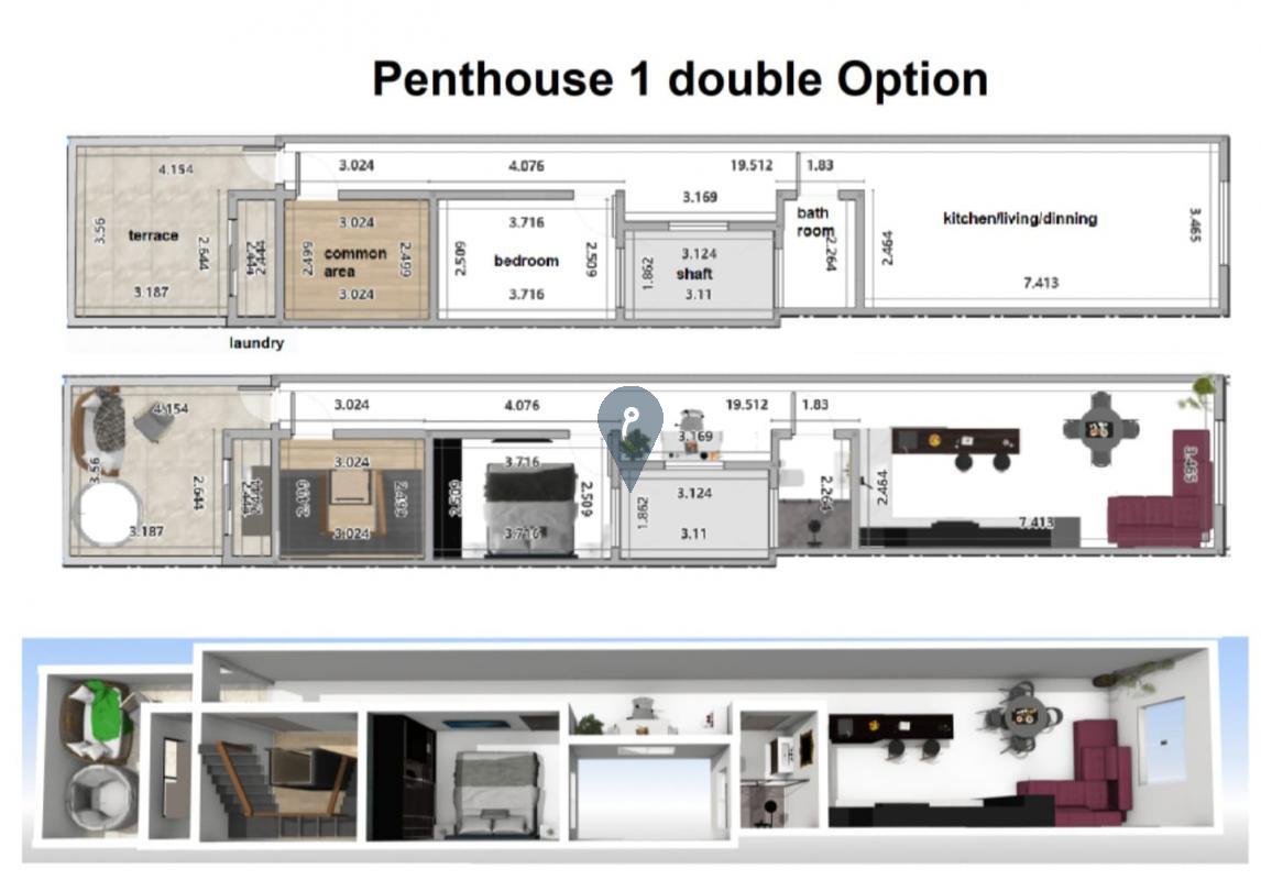 Penthouses in Fgura - REF 89919 — Zanzi Homes